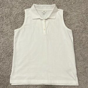 White JCrew polo tank top